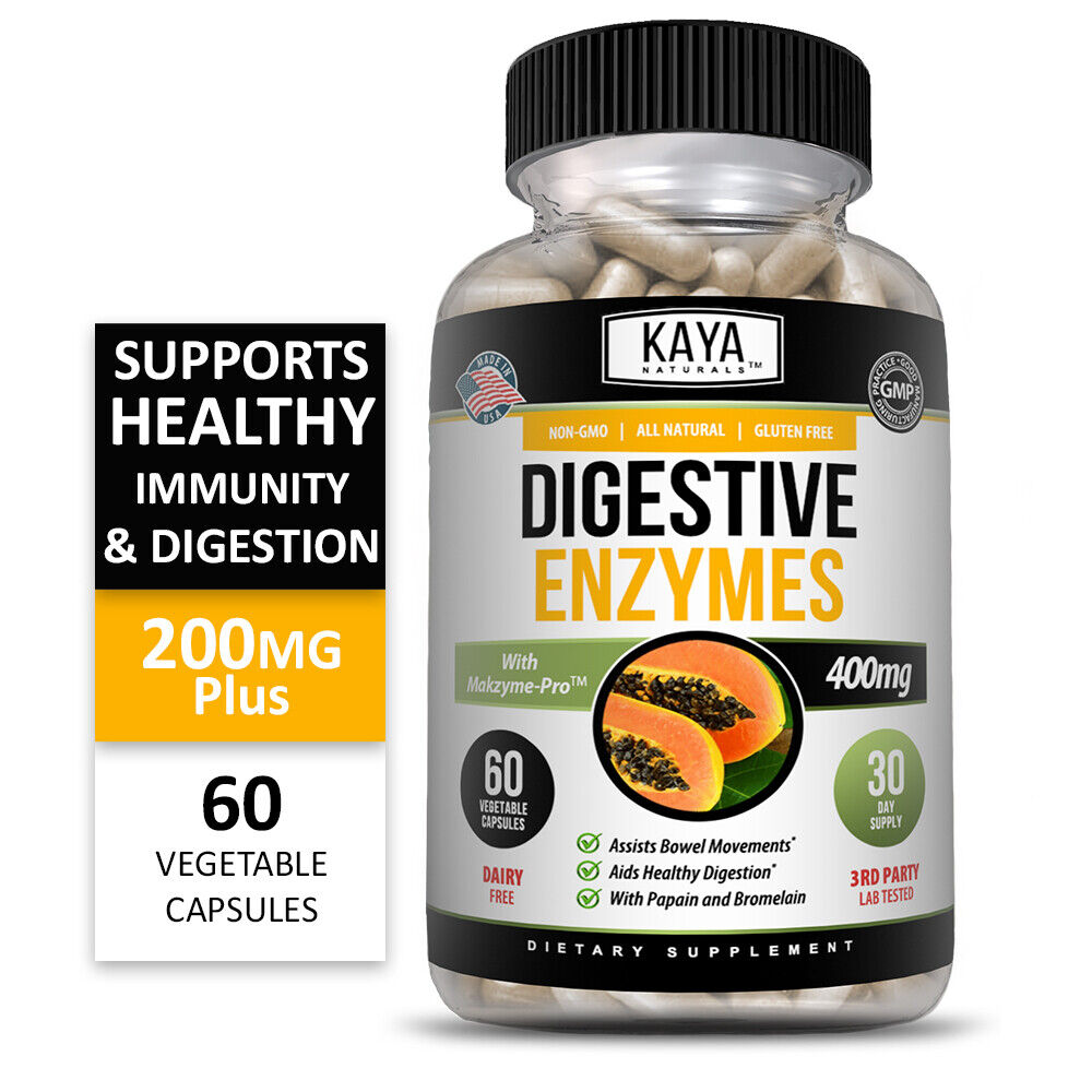 Digestive Enzymes w/ Prebiotic & Probiotics, Gas, Constipation & Bloating Relief