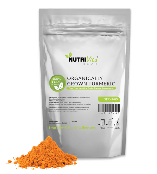 Pure Organic Turmeric Root Powder (Curcuma Longa) Vegan nonGMO USA